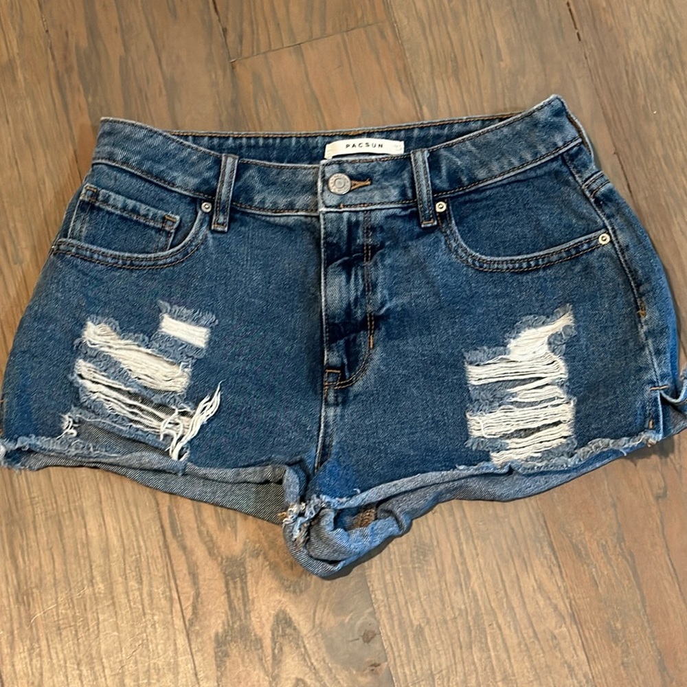 Pacsun High Rise Festival Jean Shorts